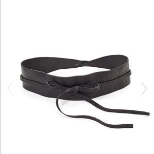 Eileen Fisher black suede belt xs